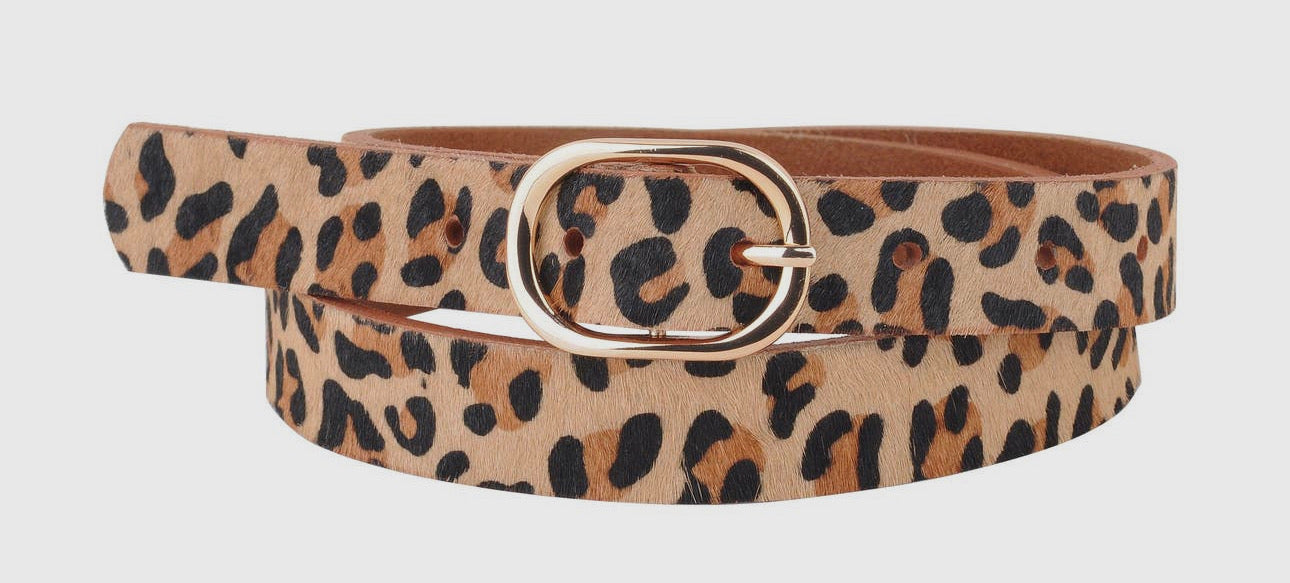 Skinny Leopard Belt - Most Wanted