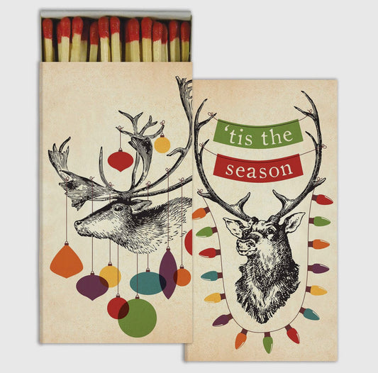 Decorated Stags Match Box - Homart