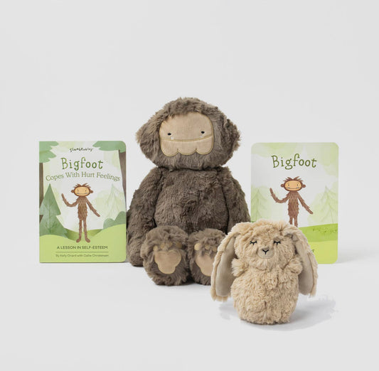 Bigfoot, Bunny, & Books Set - Slumberkins