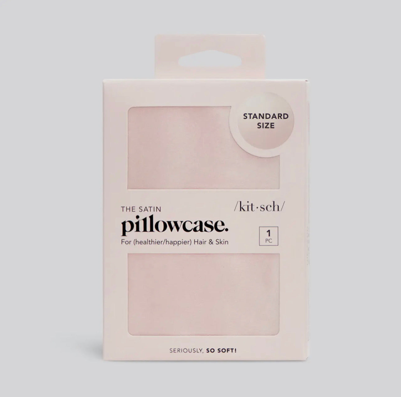 Satin Pillowcase in Blush Standard Size - Kitsch