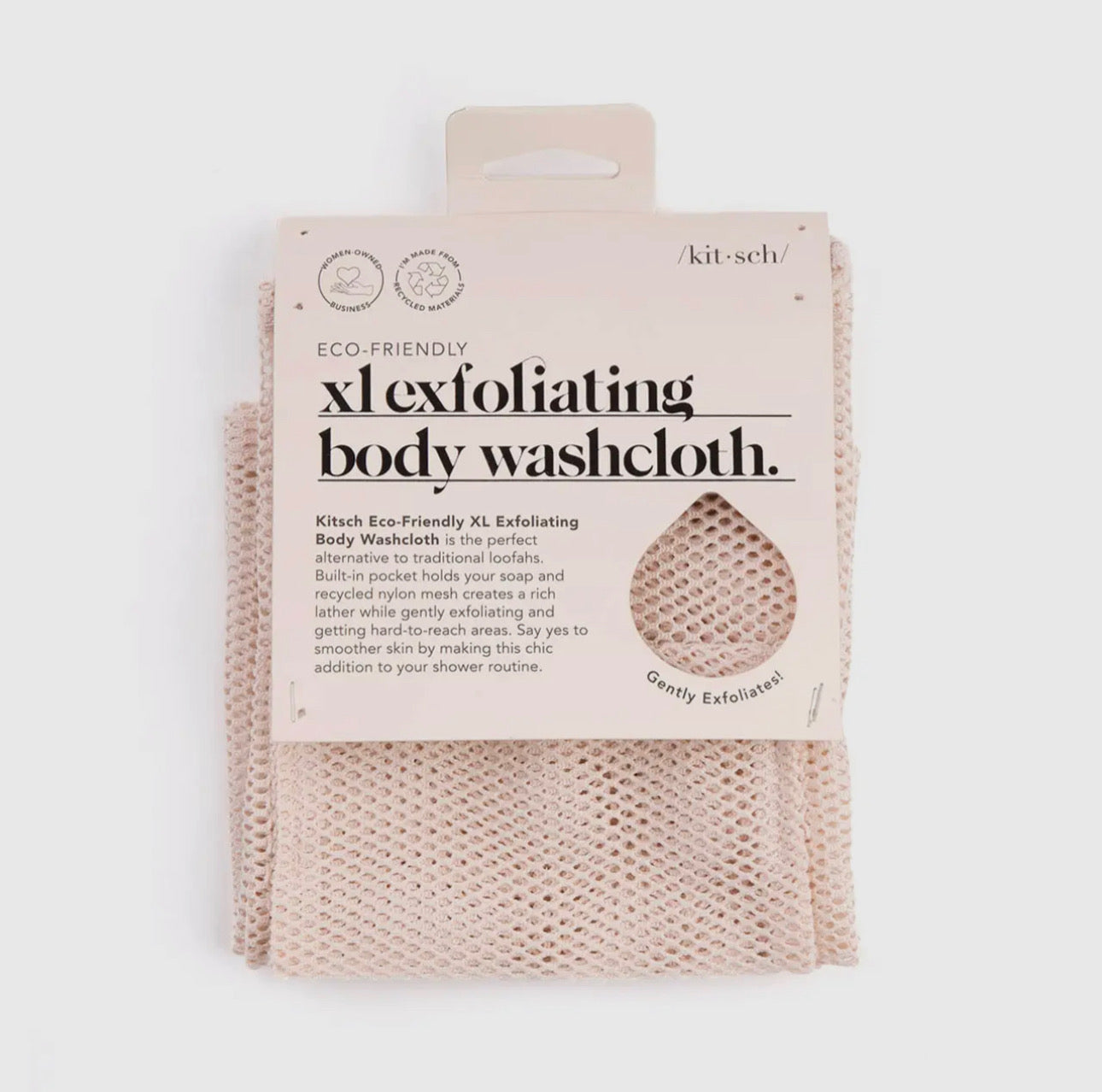 Exfoliating Body Washcloth - Kitsch