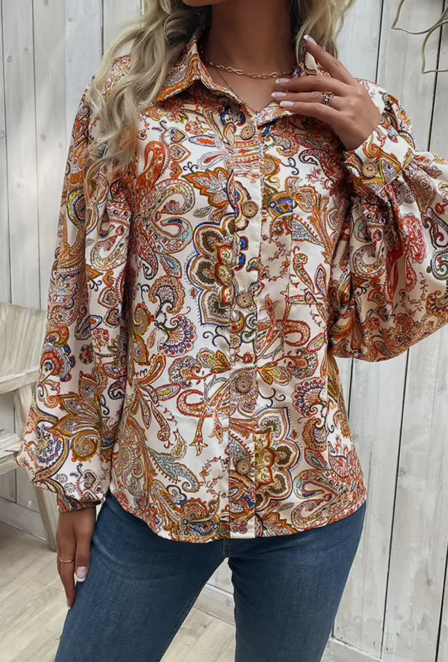 Paisley & Floral Blouse - Unishe