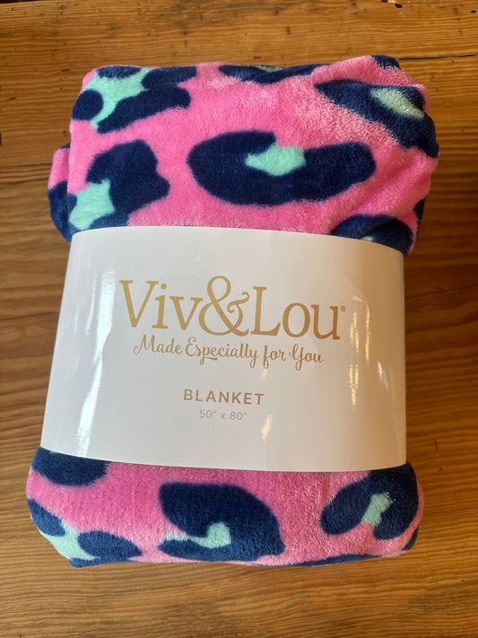 Pink Leopard Blanket - Viv&Lou